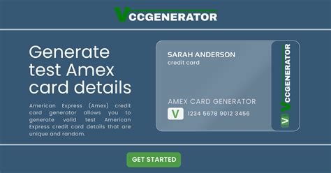amex credit card number generator.